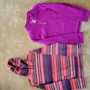 Lot of two girls fleece sweatshirts.